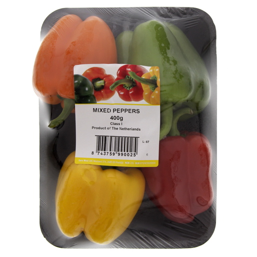 Capsicum Mix  400gm  حلوة مشكل باكيت إسبانيا/هولندي